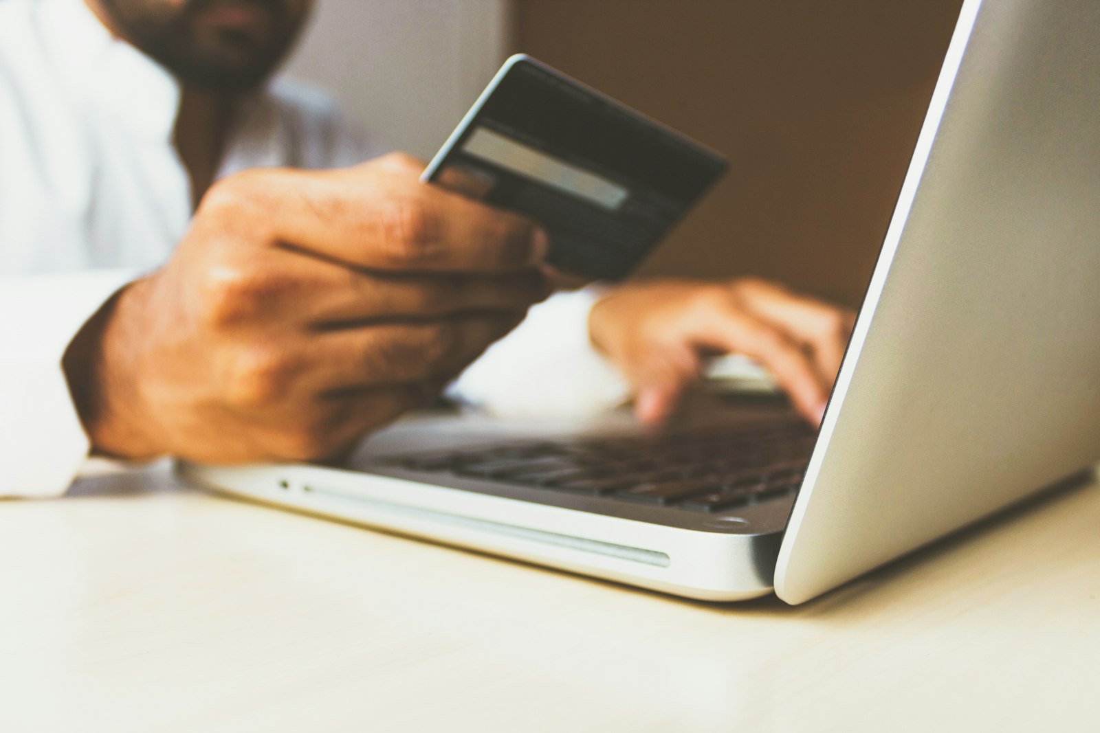Paying online by card